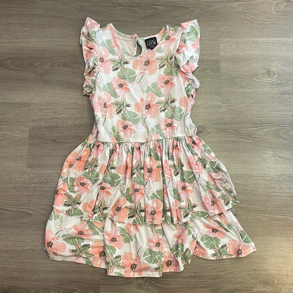 Floral jerseys dress
